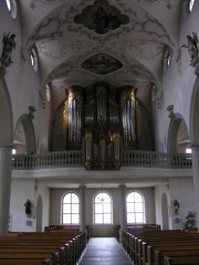 Vue du Grand Orgue en situation depuis la nef. Cliché personnel