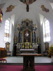 Vue du choeur de cette Pfarrkirche. Cliché personnel