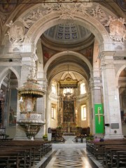 Vue générale de la nef en direction du choeur. Cliché personnel