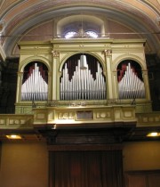 Une dernière vue de l'orgue Bossi de S. Antonio à Locarno. Cliché personnel