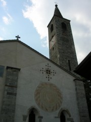 Vue du chevet de l'église du Collegio Papio, Ascona. Cliché personnel