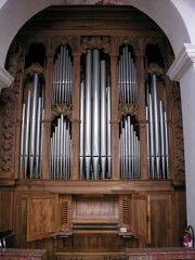 Vue de l'orgue de style italien (Metzler). Cliché personnel