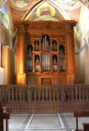 Belle vue de l'orgue à Morcote. Cliché personnel