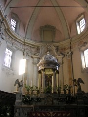 Vue du choeur de l'église. Cliché personnel