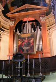 Une dernière vue de l'orgue de Rivera, église paroissiale. Un orgue italien typique. Cliché personnel
