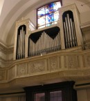 Orgue italien de l'église San Carlo Borromeo de Lugano. Cliché personnel (sept. 2007)