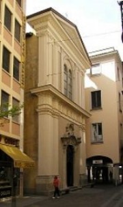 Autre vue de cette église en ville de Lugano. Crédit: www.vitruvio.ch/arc/baroque/barocco_ch/sancarloborromeo.php