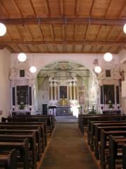 Vue de la nef de l'église San Antonio. Cliché personnel