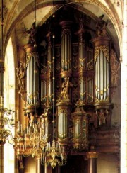 Vue de l'orgue Arp Schnitger de Zwolle. Crédit: www.orgelland.nl/