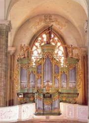 Orgue Walcker (restauré en 1983, 2005) de St. Othmar. Crédit: www.othmar.at/