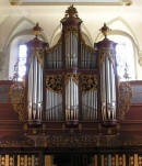 Orgue d'Aloys Mooser (1810), couvent de Montorge à Fribourg. Cliché personnel (octobre 2007)