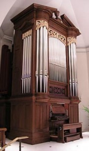 Vue de l'orgue Dobson de la Saint Paul's Episcopal Church Rock Creek Parish à Washington. Crédit: www.dobsonorgan.com/