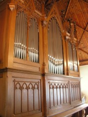 Vue de l'orgue en tribune. Cliché personnel