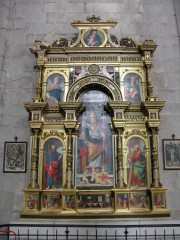 Cathédrale de St-Claude. Retable de Pierre de la Baume (16ème s.). Cliché personnel