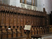 Cathédrale de St-Claude. Les stalles de 1449. Cliché personnel