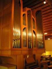 Vue de l'orgue en tribune. Cliché personnel