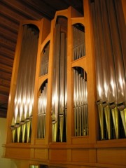 Autre vue du buffet de l'orgue de Courtepin. Cliché personnel