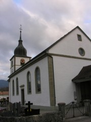 Eglise de Vuippens. Cliché personnel (6 nov. 2007)