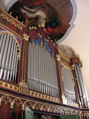 Belle vue de la façade du buffet de l'orgue. Cliché personnel