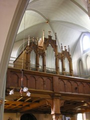 Orgue Spaich de l'église de Treyvaux. Cliché personnel