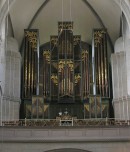 Le Grand Orgue Metzler du Grossmünster de Zürich. Cliché personnel (en 2007)