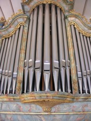 Vue partielle de la Montre de l'orgue. Cliché personnel