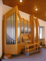 L'orgue Ayer-Morel (1981) de Brünisried. Cliché personnel (nov. 2007)