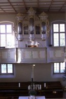 Orgue du 18ème s. de l'église d'Opfingen, restauré en 1995. Crédit: www.opfingen.de/