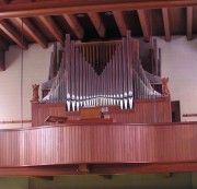 Eglise catholique du Locle. Autre vue rapprochée de l'orgue Gonzalez. Cliché personnel