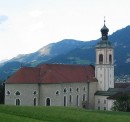 Vue extérieure de l'abbaye de Fiecht en Autriche. Crédit: //de.wikipedia.org/