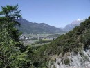 Paysage de la vallée du Rhin vers Zizers (Grisons). Crédit: www.alprhein.info/