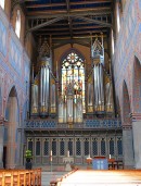 Orgue Kuhn de l'église St-Laurent à St-Gall. Cliché personnel (mai 2011)