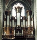 Orgue Delmotte de la Collégiale de Mons. Crédit: www.waudru.be/