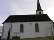Vue de l'église réformée d'Oberwil bei Büren. Cliché personnel (janvier 2008)