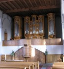 Orgue Füglister (1981) de la Zwinglikirche de Grenchen (Granges). Cliché personnel (janvier 2008)