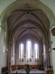Vue du choeur de l'église de Büren. Cliché personnel