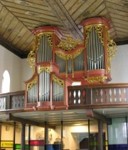 Vue de l'orgue de trois-quarts. Cliché personnel