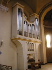 Belle vue de l'orgue de choeur Mathis. Cliché personnel