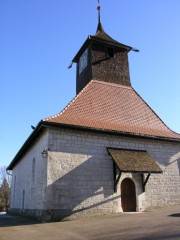 Le Temple des Planchettes (canton de Neuchâtel, 1702). Cliché personnel (7.02.2008)