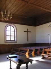 Vue intérieure du Temple des Planchettes. Cliché personnel (fév. 2008)