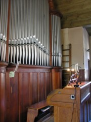 L'orgue et sa console. Cliché personnel