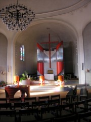 Autre vue intérieure d'ensemble de l'église de Winznau. Cliché personnel