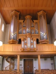 Le Grand Orgue Metzler (1983) de la Stadtkirche de Zofingen. Cliché personnel