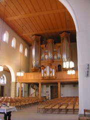 Perspective de la nef et du Grand Orgue. Cliché personnel