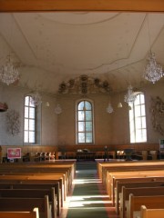 Vue de la nef (18ème s.) de la Stadtkirche. Cliché personnel