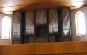 Temple du Bas, le Grand Orgue actuel. Cliché personnel (2007)