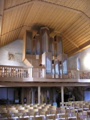 Vue de l'orgue de trois-quarts. Cliché personnel