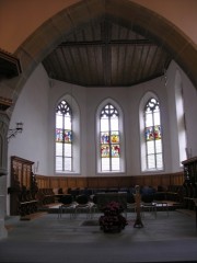 Vue du choeur de l'église. Cliché personnel