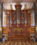 Orgue Walpen/Kuhn (1952) de l'église réformée de Frutigen. Cliché personnel (mars 2008)