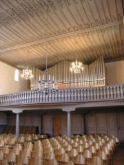 Vue de l'orgue de trois-quarts. Cliché personnel